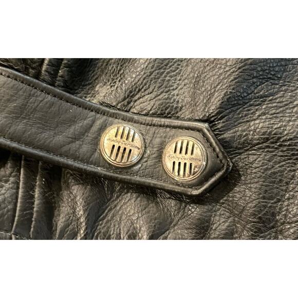 VTG Harley Davidson 3XL Leather Jacket EMBROIDERED Motorcycle Riding Gear LOGO!! - Picture 14 of 14